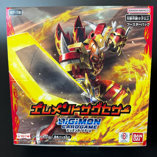 Digimon Card Game Element Successor BT-18 Booster BOX  Japanese Edition Sealed New