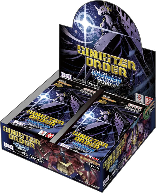 Digimon CCG SINISTER ORDER Extra Booster BOX EX-10 Japanese Edition Sealed New